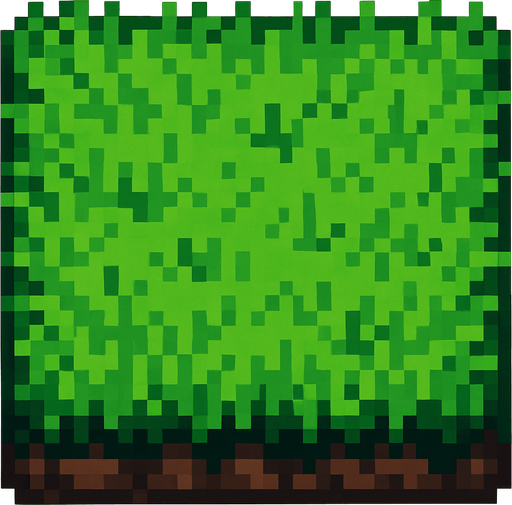 green grass ground.
In-Game asset.  2d.  High contrast. pixel no shadow