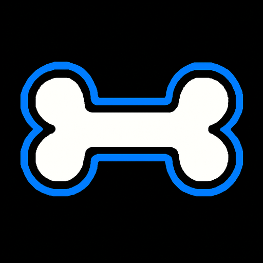 Un hueso de sans.
In-Game asset.  2d.  High contrast.  No shadows