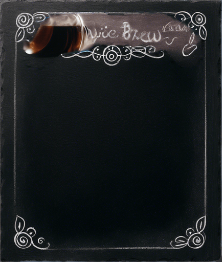 "NOVICE BREW" in chalk