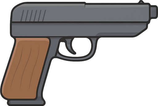 tabanca. No background. Transparent background. Blank background. No shadows. 2d. In-Game asset. flat