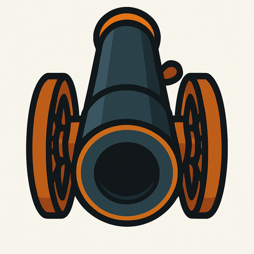 cañon desde arriba.
In-Game asset.  2d.  High contrast.  No shadows