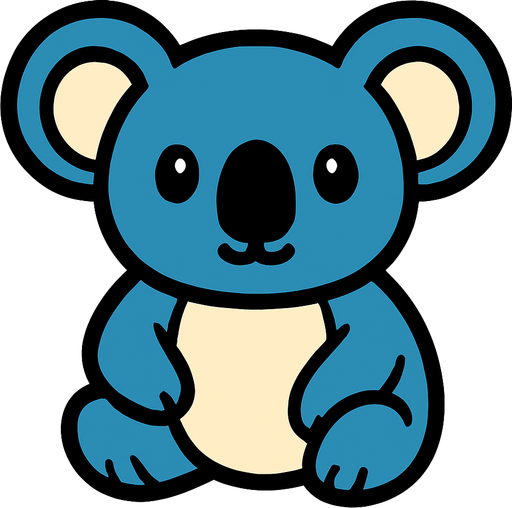Koala.
In-Game asset.  2d.  High contrast.  No shadows