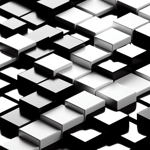 2d Tiles black and white