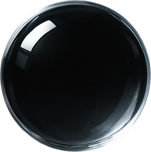 simple single cristal clear sphere.
black background.