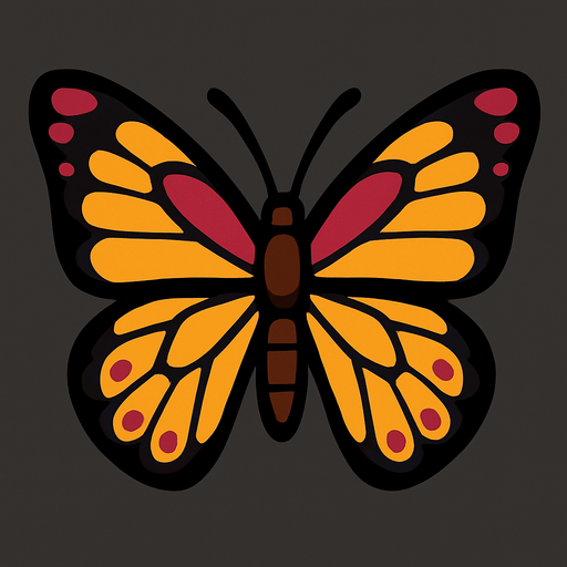 Papillon (insecte).
In-Game asset.  2d.  High contrast.  No shadows