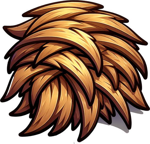 cartoo brown straw lines.
Single Game Texture.  In-Game asset.  2d.  Blank background.  High contrast.  No shadows
