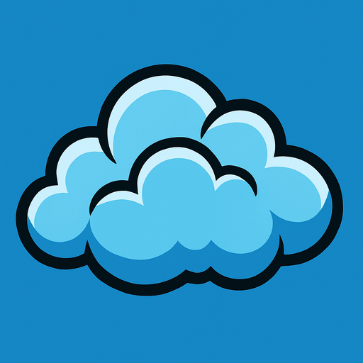 Nube.
In-Game asset.  2d.  High contrast.  No shadows
