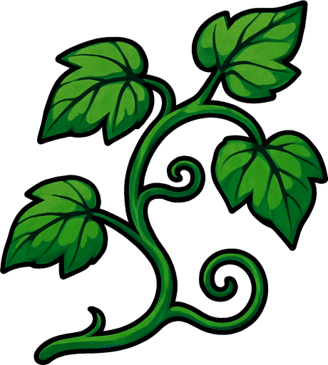 Vine.
In-Game asset.  2d.  High contrast.  No shadows