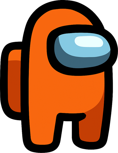 Among US.
In-Game asset.  2d.  High contrast.  No shadows