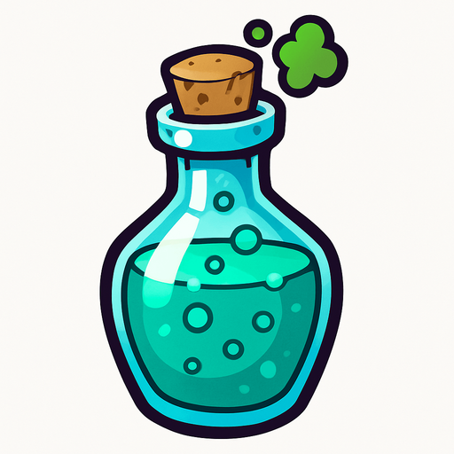 İksir.
In-Game asset.  2d.  High contrast.  No shadows