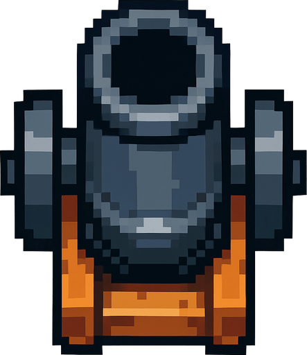 Cañon pixel vista desde arriba.
In-Game asset.  2d.  High contrast.  No shadows