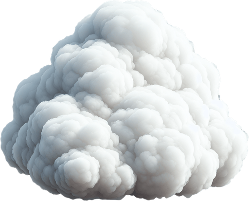 a puffy white cloud
Single Game Texture. In-Game asset. 2d. Blank background. High contrast. No shadows.