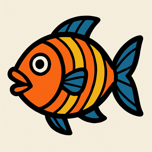 Pez.
In-Game asset.  2d.  High contrast.  No shadows