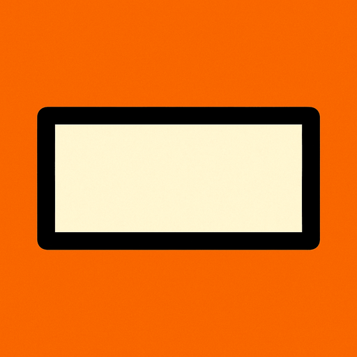 dikdörtgen.
In-Game asset.  2d.  High contrast.  No shadows