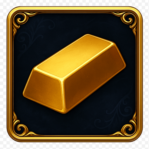 Crea un asset de fondo para el símbolo 'B' de Megaways (Barra de Oro).
Un panel cuadrado o ligeramente redondeado. Fondo de terciopelo oscuro (negro o azul noche) o un metal pulido muy oscuro. Borde elegante dorado o plateado. Puede tener un patrón sutil de filigrana de casino en las esquinas. Debe ser un fondo neutro pero lujoso para que la barra de oro resalte. Fondo transparente.
In-Game asset.  2d.  High contrast.  No shadows