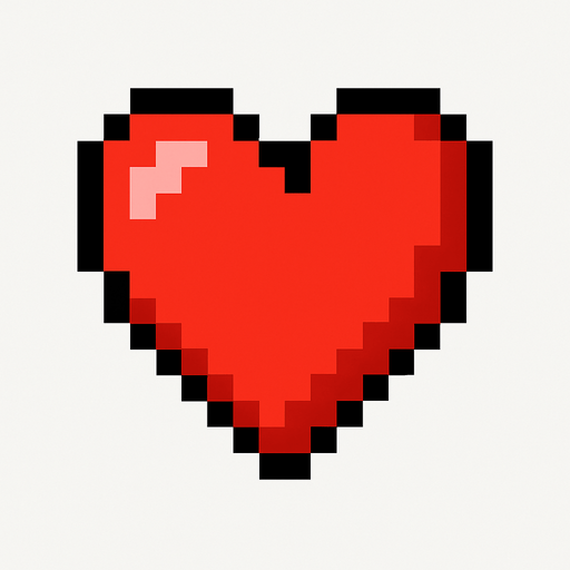 pixel art hearth icon.
In-Game asset.  2d.  High contrast.  No shadows