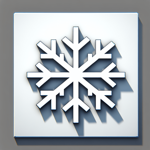 Snow flake. simple. white. Blank background. High contrast. No shadows. Single Game Texture. In-Game asset. 2d. Single Game Texture. In-Game asset. 2d. Blank background. High contrast. No shadows.