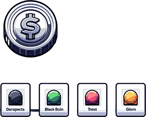 Investment button.
Single Game Texture.  In-Game asset.  2d.  Blank background.  High contrast.  No shadows