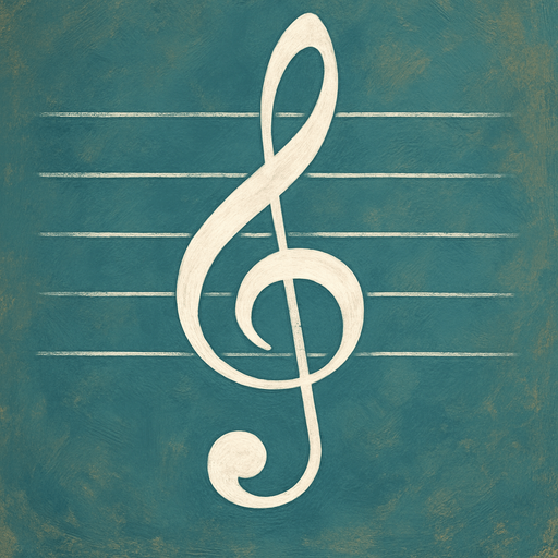 White Clef de sol