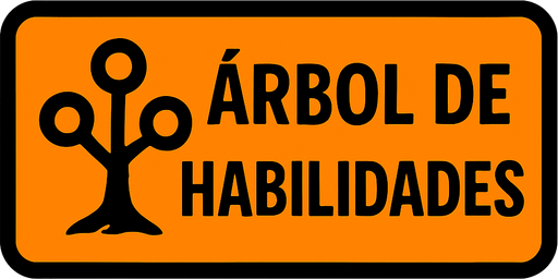 Arbol de habilidades botón.
In-Game asset.  2d.  High contrast.  No shadows