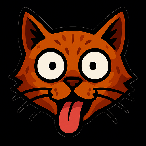 make this cat expression goes silly like that( °ロ°)