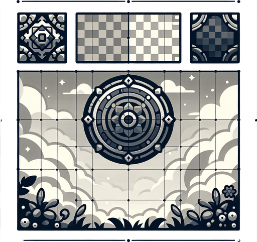 Background tile.
Single Game Texture. In-Game asset. 2d. Blank background. High contrast. No shadows.