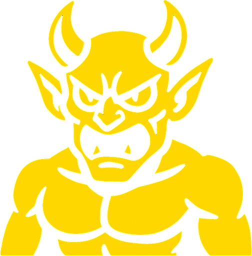 yellow demon.
In-Game asset.  2d.  High contrast.  No shadows
