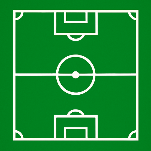 football field.
In-Game asset.  2d.  High contrast.  No shadows