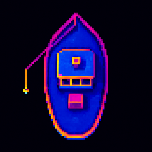 Top down view of this boat.