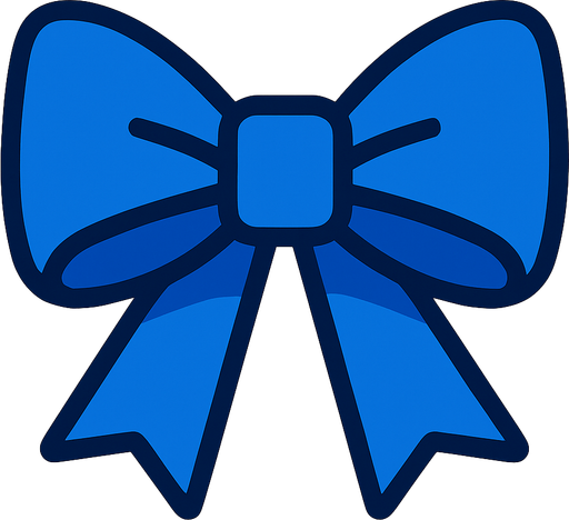 moño azul 2d.
In-Game asset.  2d.  High contrast.  No shadows