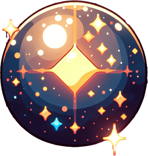 Parıltı
Single Game Texture.  In-Game asset.  2d.  Blank background.  High contrast.  No shadows