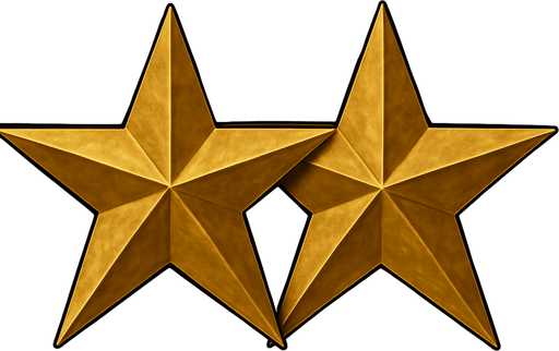 Same stars but make it two.