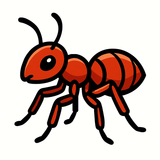 Fourmi.
In-Game asset.  2d.  High contrast.  No shadows