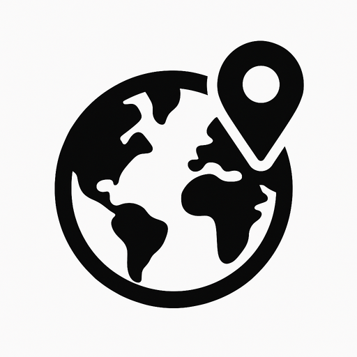 Minimalist geography icon.
In-Game asset.  2d.  High contrast.  No shadows