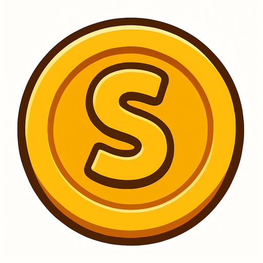 2d coin.
In-Game asset.  2d.  High contrast.  No shadows