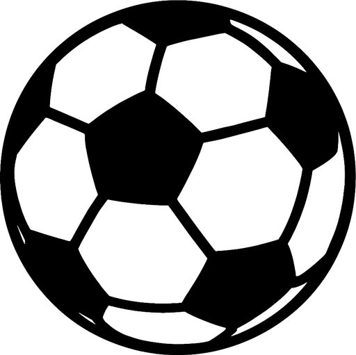 football ball.
In-Game asset.  2d.  High contrast.  No shadows