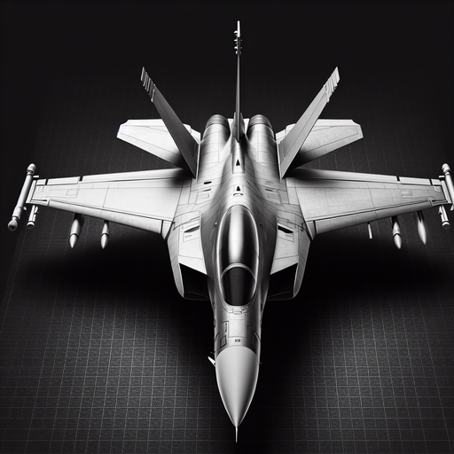 fighter plane.
Single Game Texture. In-Game asset. 2d. Blank background. High contrast. No shadows.