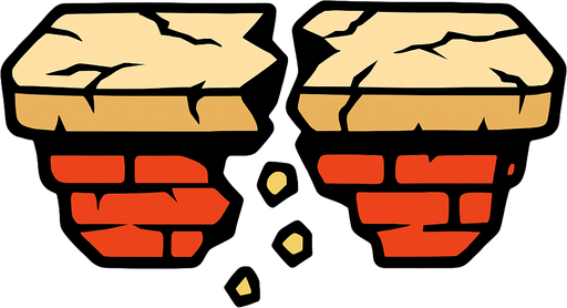 Platform break..
In-Game asset.  2d.  High contrast.  No shadows