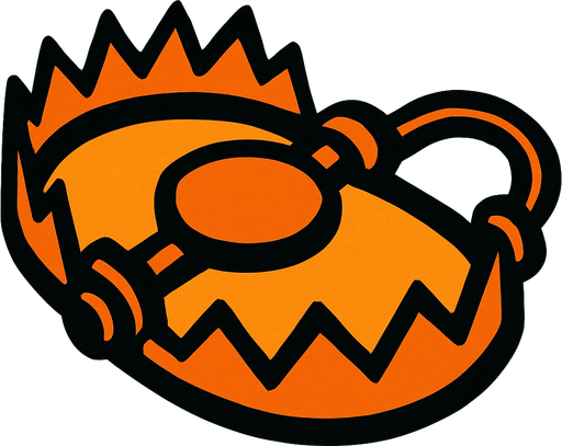 trap.
In-Game asset.  2d.  High contrast.  No shadows