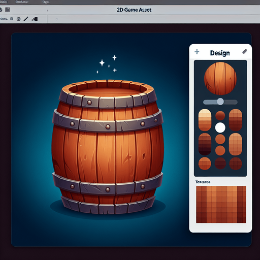 Barrel.
Single Game Texture. In-Game asset. 2d. Blank background. High contrast. No shadows.