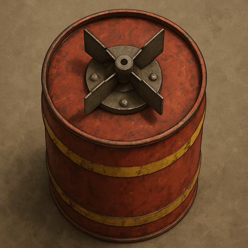 barrel bomb top view
