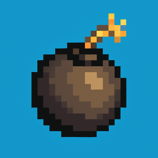 gülle pixel art.
In-Game asset.  2d.  High contrast.  No shadows