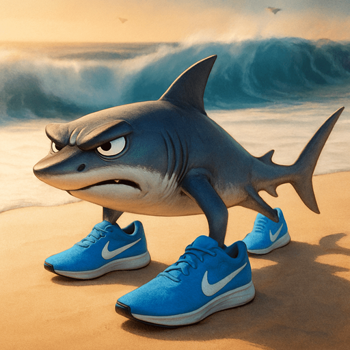 Shark with angry brows