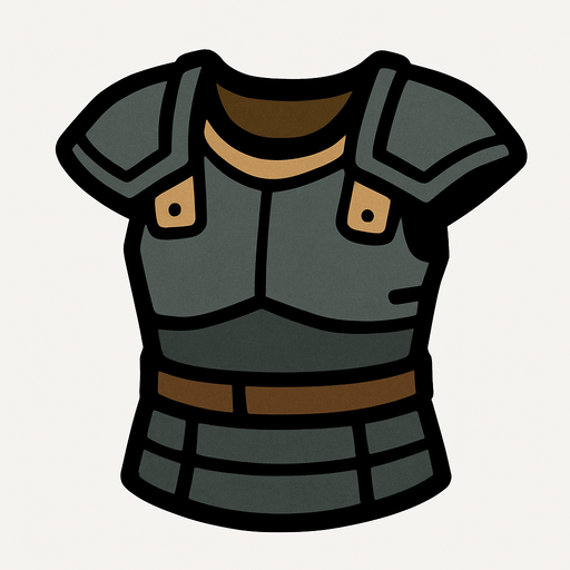 Basic armor.
In-Game asset.  2d.  High contrast.  No shadows