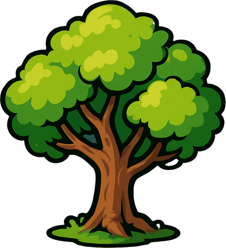 Just a tree.
In-Game asset.  2d.  High contrast.  No shadows