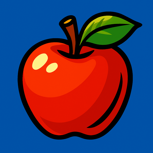 Manzana.
In-Game asset.  2d.  High contrast.  No shadows