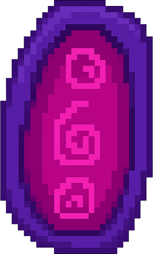 A portal, outline is purple, and inside is magenta. No background. Transparent background. Blank background. No shadows. 2d. In-Game asset. flat pixel art