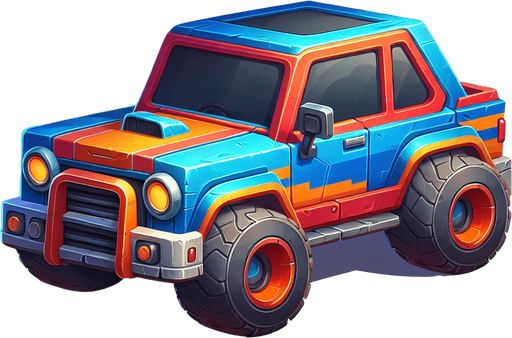CAR.
Single Game Texture. In-Game asset. 2d. Blank background. High contrast. No shadows.