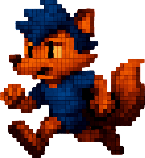 Corriendo, pixelart