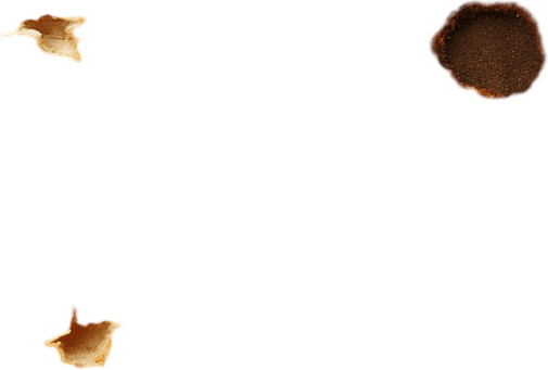 Add small tears in two places and a burn mark in one place.